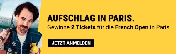 Gewinne bei Interwetten zwei Tickets für das French Open Viertelfinale!