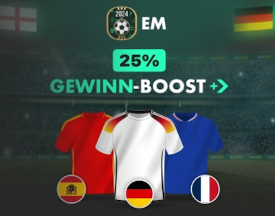 25% Gewinnboost für EM-Sieger-Wetten bei bet365