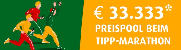 Mach mit beim Tipp3 Marathon und sicher dir deinen Anteil am 33.333€ Preispool!