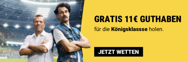 Sichere dir jetzt 11 € Guthaben bei Interwetten für die Königsklase