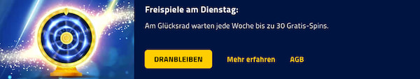 Admiralbet Freispiele jeden Dienstag