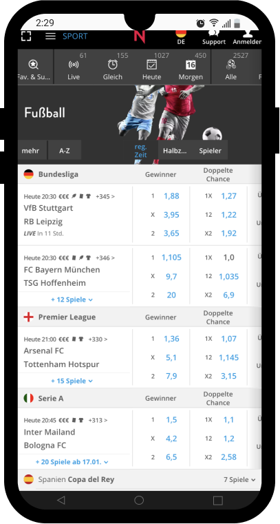 Mobile App von NEO.bet