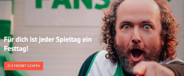 5€ einzahlen und 25€ ODDSET Freebet kassieren!