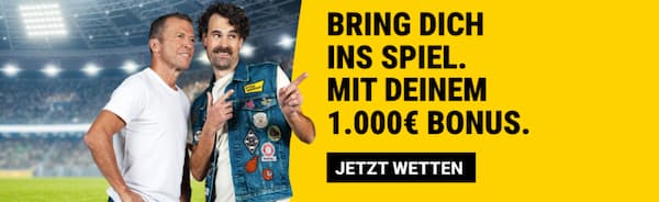 Interwetten hat einen neuen Willkommensbonus für Schweizer Neukunden: Bis zu 1.000€ warten!