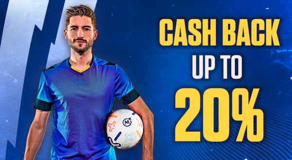 Hol dir jede Woche 20% Cashback auf deine Sportwetten!